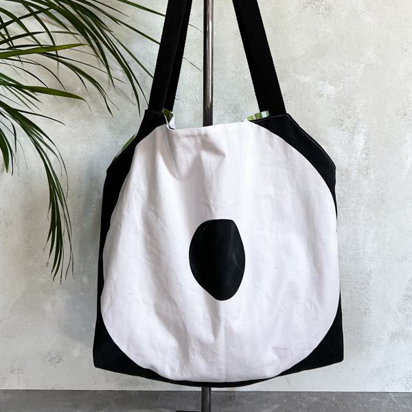 Tasche 'Black & White & Green'